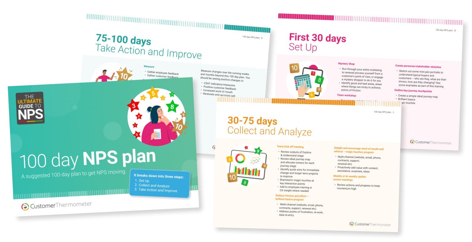 100 day NPS plan by Customer Thermometer