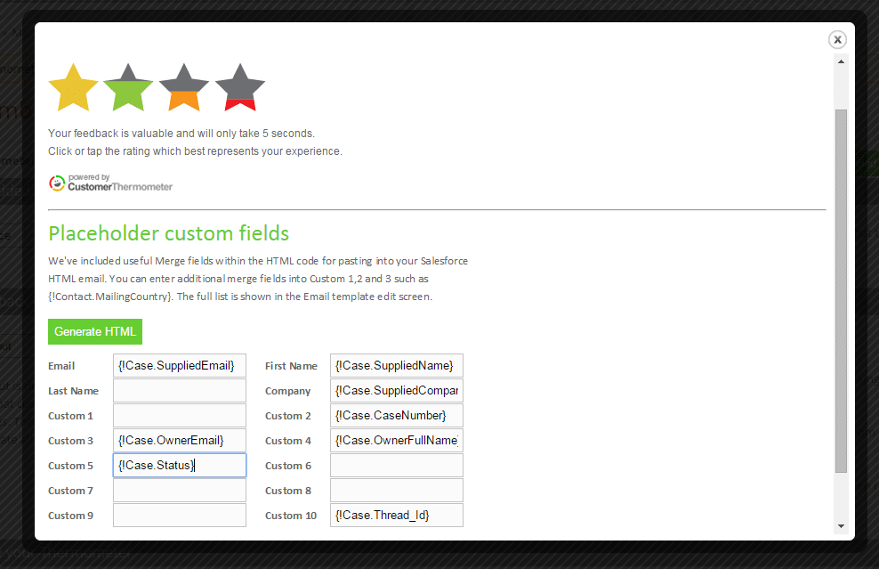 Variables survey app