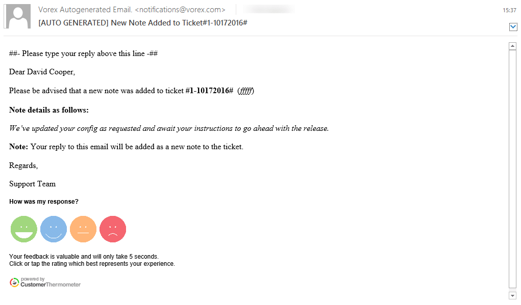 Kaseya BMS ticket survey