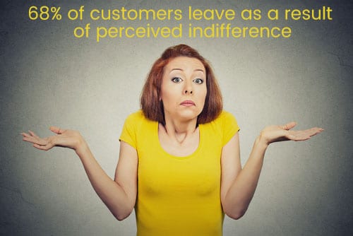 68 leave because of perceived indifference