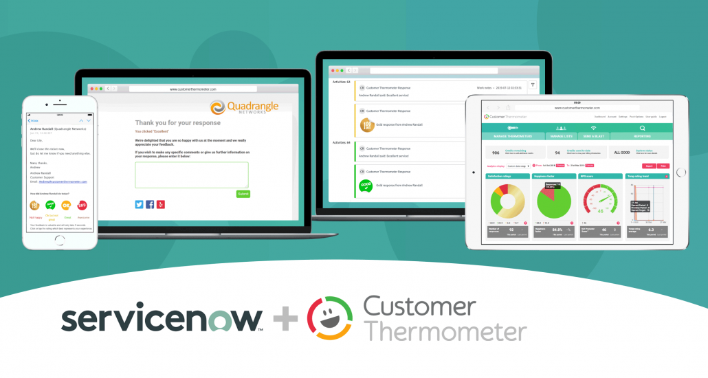 ServiceNow survey customer feedback cast ratings