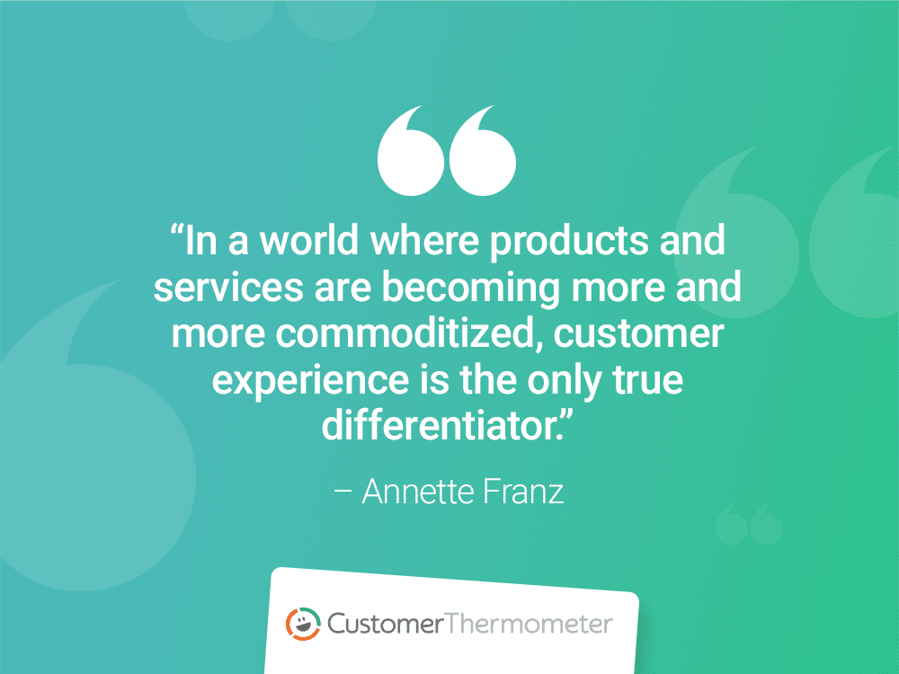 annette franz customer thermometer CX Quotes