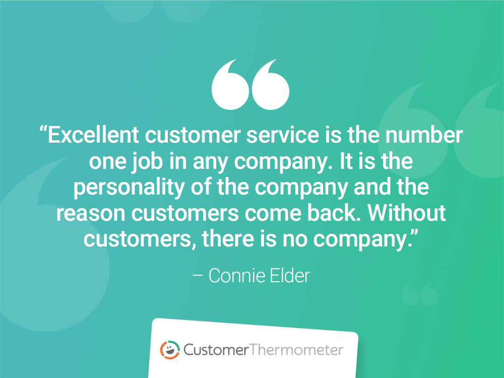 connie elder customer thermometer CX Quotes personality