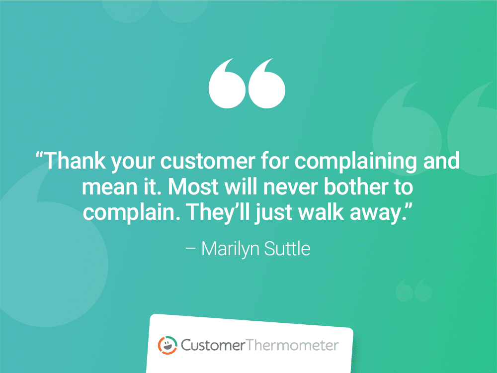 marilyn suttle customer thermometer CX Quotes