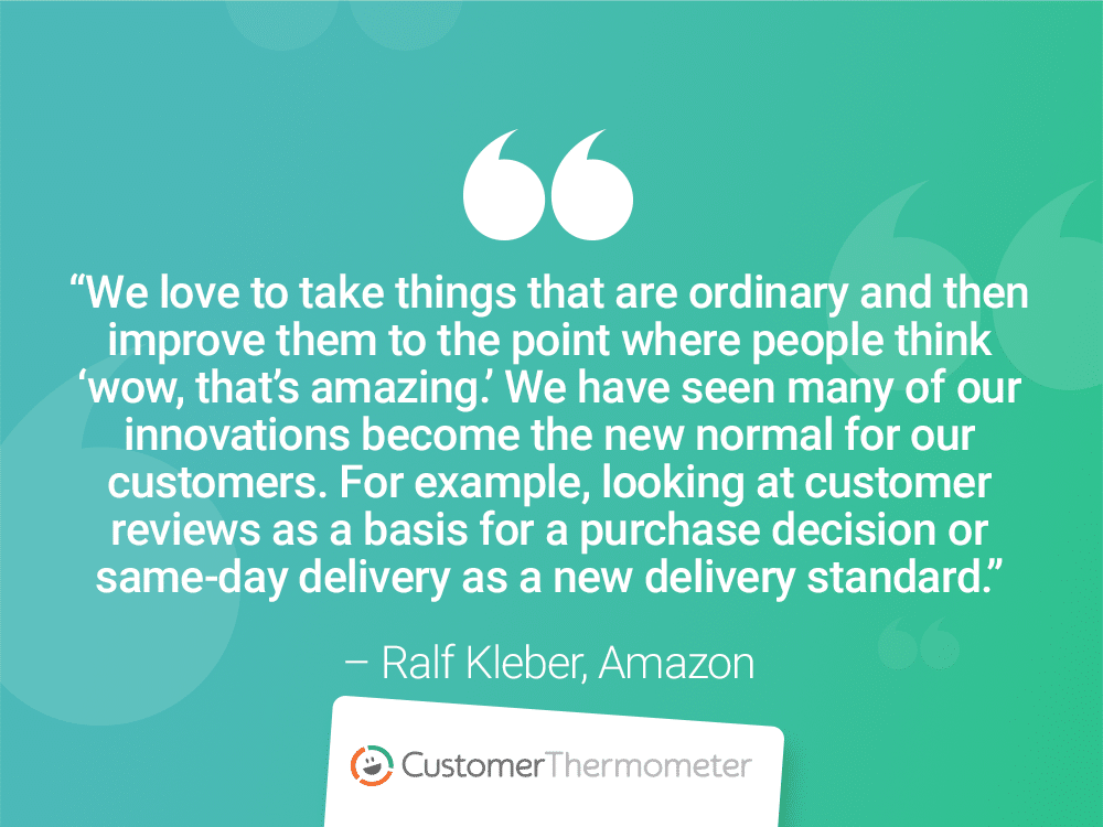 customer success quote ralf kleber amazon