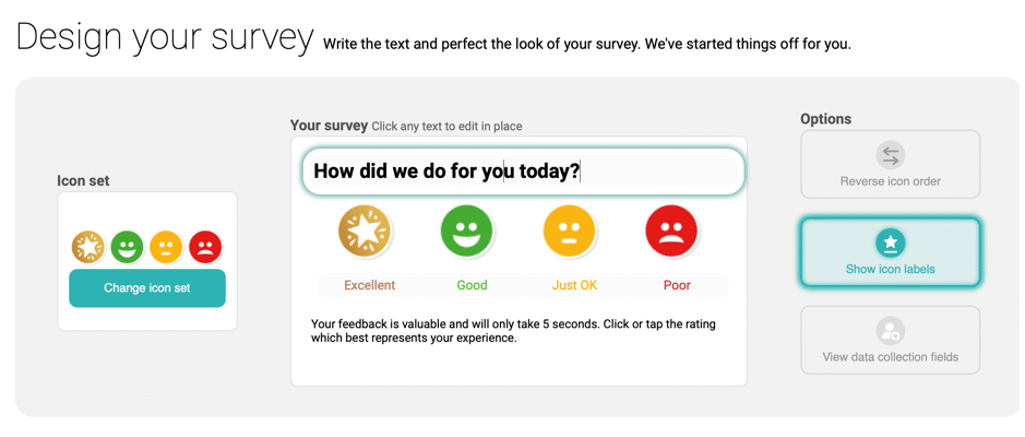 Customer Survey in 60 Seconds_3 Customer Thermometer Survey in 60 Seconds_Design your Survey