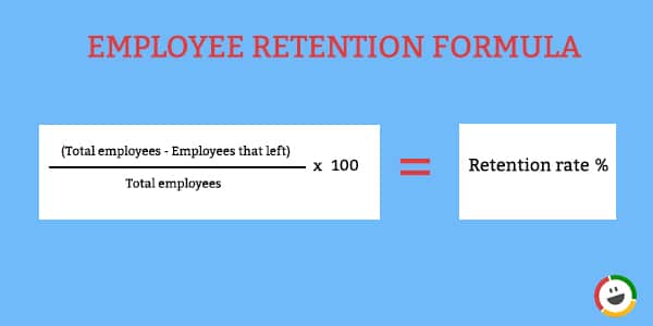 Employee retention rate formula