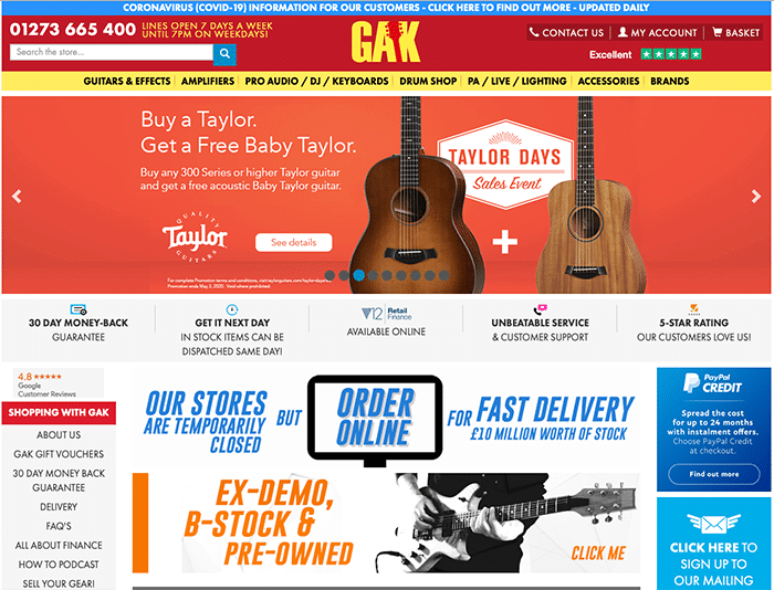 Guitar Amp and Keyboard Centre Brighton