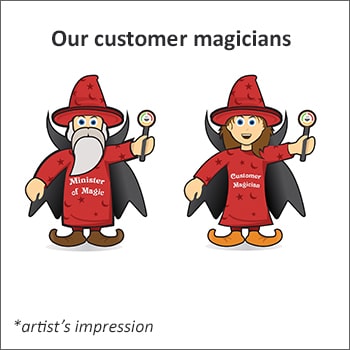 Our customer support service magicians