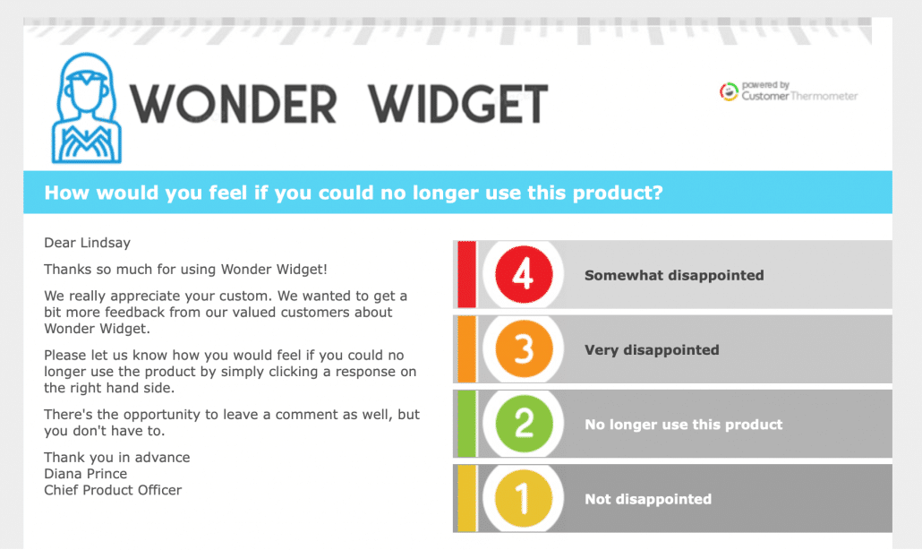 Product Market Fit survey