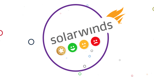 Solarwinds logo with Customer Thermometer icons