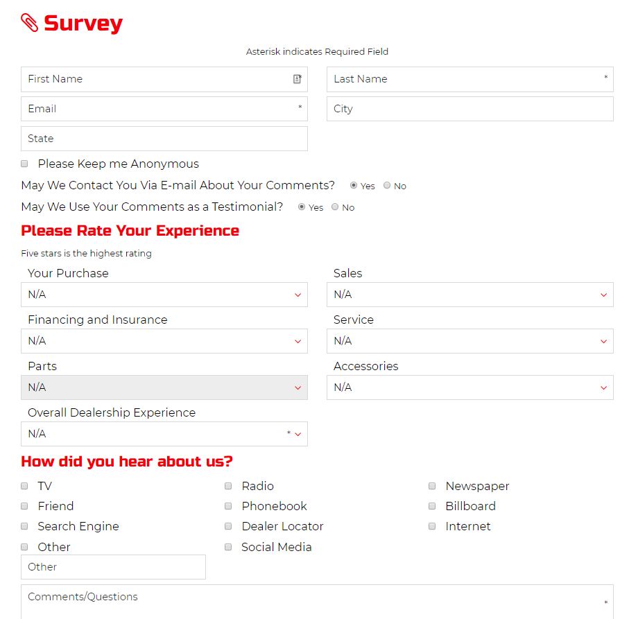 Arc Auto store customer feedback