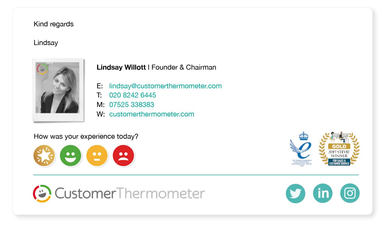 cool-email-signature-ideas picture email signature example gain customer feedback