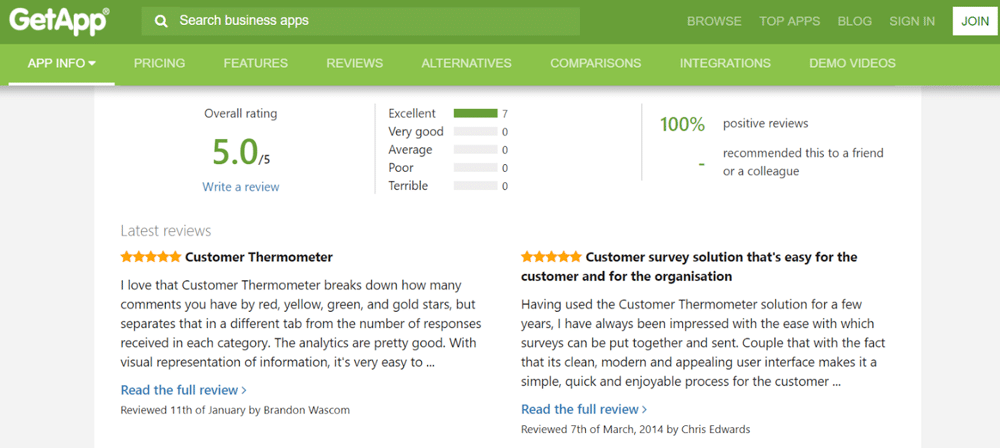 customer trust reviews