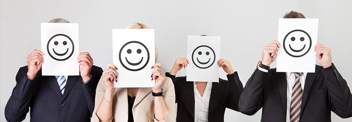 Employees Happy Faces Paper