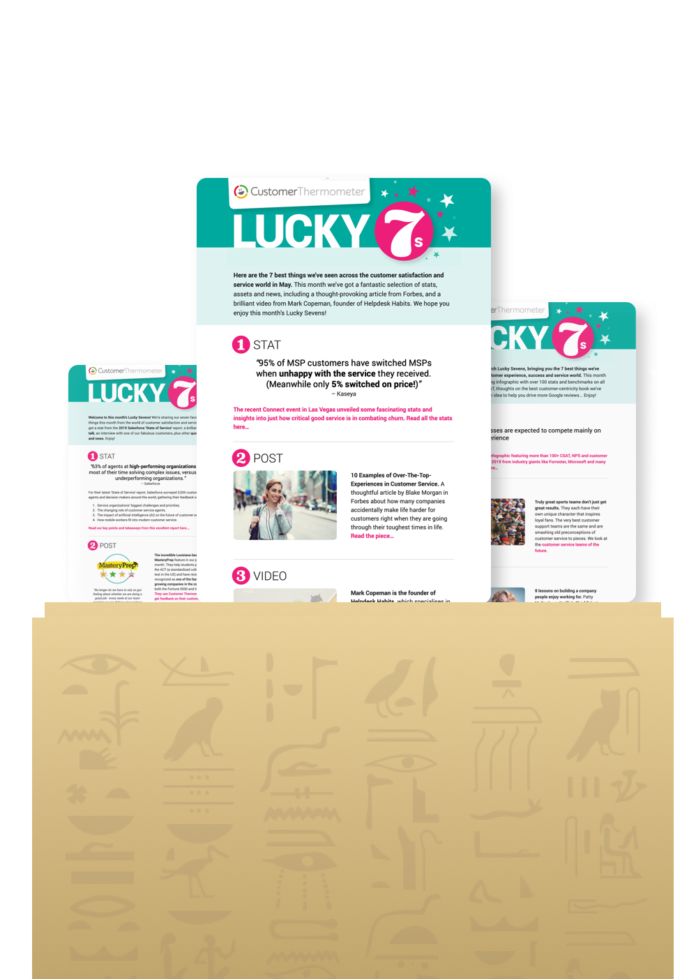 Lucky sevens hieroglyphics
