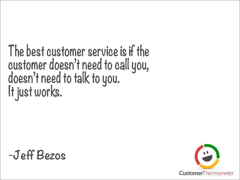 Jeff Bezos customer service quote
