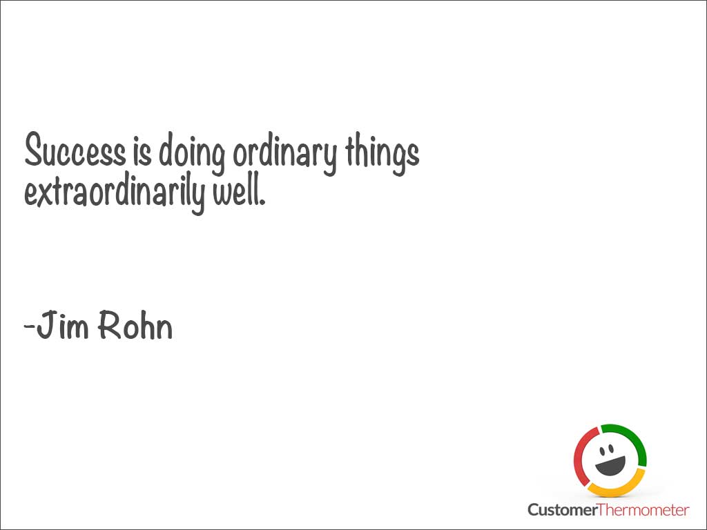 Jim Rohn customer service quote