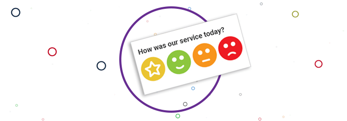 How was our service today with four icons