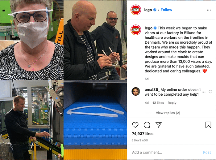 Lego facemask instagram