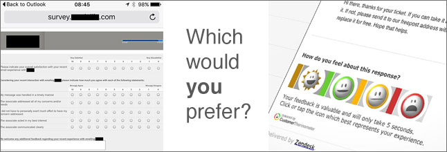 long versus short format CSAT survey