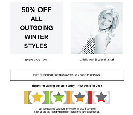 Example mailchimp email