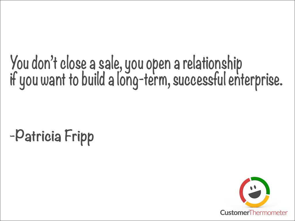 Patricia Fripp relationship customer service quote