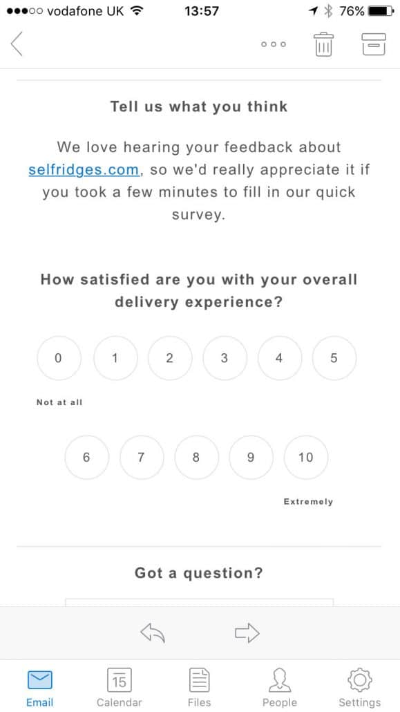 selfridges short survey selfridges short survey
