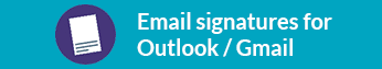 Email signatures for Outlook or Gmail