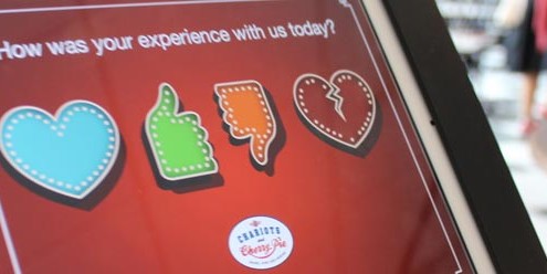 iPad with Customer Feedback Option