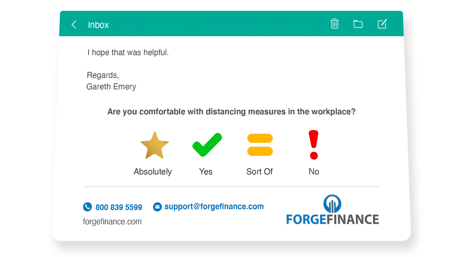 covid distancing measures feedback survey