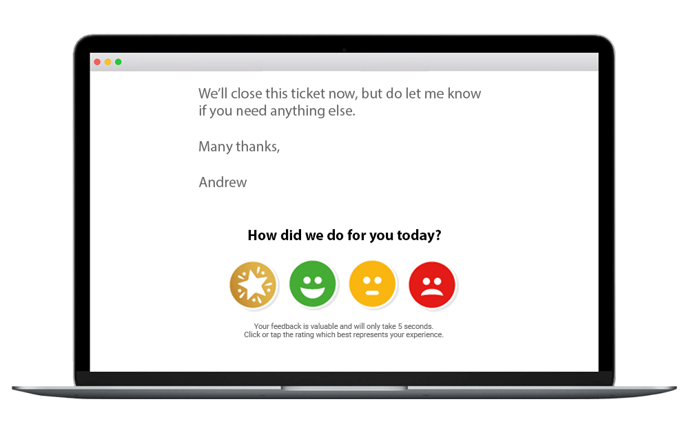 zendesk customer survey satisfaction example