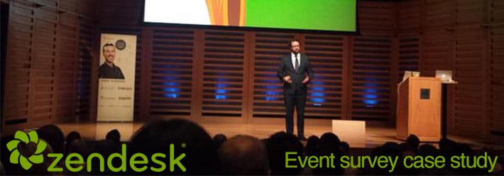 Zendesk 50% response rate event surveys